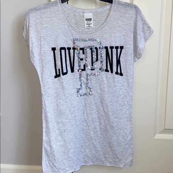 Pink Sequined Tee - Picture 1 of 3
